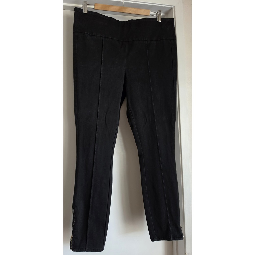 Pilcro and the Letterpress Leggings Size 32 Black Solid Capri Pants Trousers